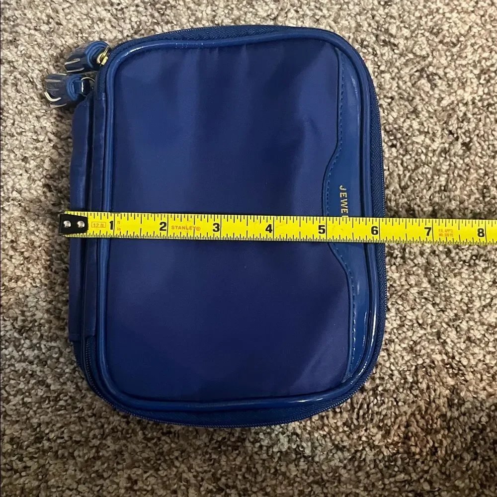 Kate Landry Blue Travel Jewelry Bag Case NWOT